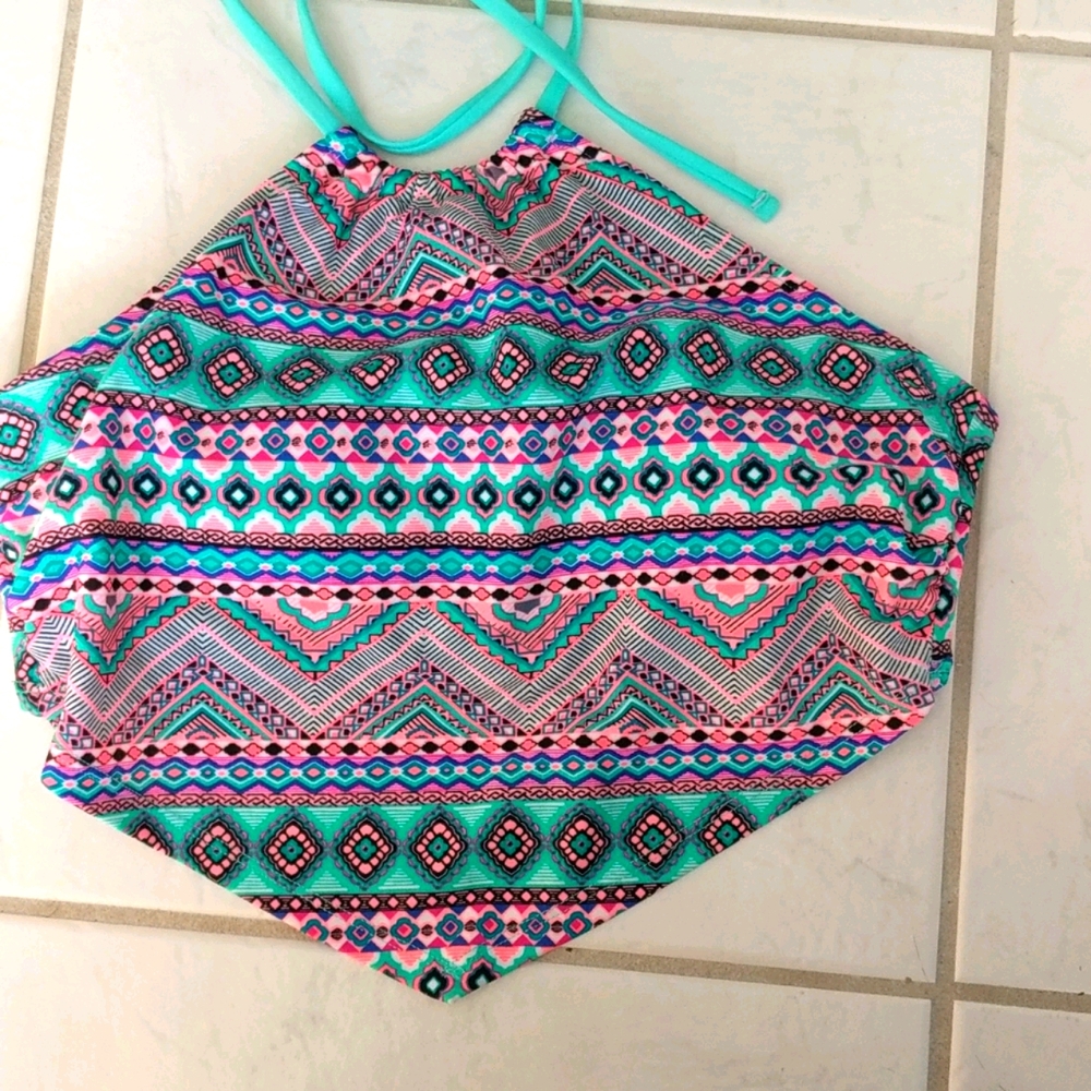 NWT super colorful and cute bikini top!
